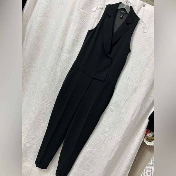 NWOT WHBM Tuxedo jumpsuit black size 0 - Picture 2 of 10